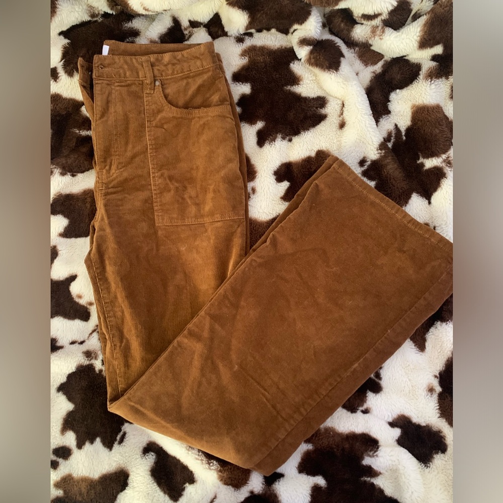 Brown bell bottoms jeans